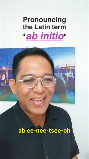71K views · 1.6K reactions | Pronounce "ab initio" correctly in Classical and Ecclesiastical Latin. #AbInitio #Latin #LegalLatin #LatinTerms #LegalTerms #LatinPronunciation #LawSchoolTips #DeanSarmiento #DeanRalph #attyralph #LawGuru #KnowTheLaw #SpeakTheLaw | Dean Ralph Sarmiento | Facebook
