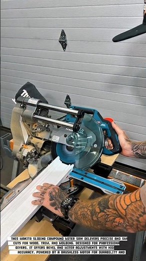 Precision Wood Cutting with Makita Sliding Compound Miter Saw.