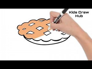 How to draw apple pie