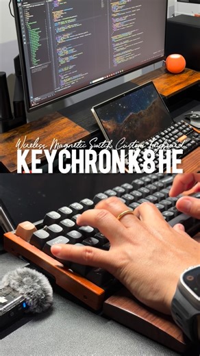 Jovy • Software Engineer 🇦🇺 on Instagram: "Keychron K8 HE Sound Test ⌨️ Keychron K8 HE Wireless Magnetic Switch Custom Keyboard. #keychron #desksetup #mechanicalkeyboard #SoftwareDeveloper #Code"