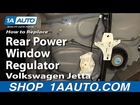 How to Replace Rear Power Window Regulator 05-10 Volkswagen Jetta