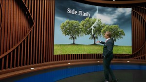 Lightning is a giant spark of electricity in or between the atmosphere and the ground. Meteorologist Lonnie Quin explains the science behind lightning. | CBS Evening News