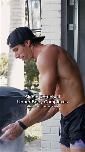 Simple upper body complex progression to hammer upper if you’re short on time. #kettlebell #workout