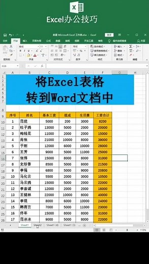 將Excel表格轉到word中去 職場辦公技巧