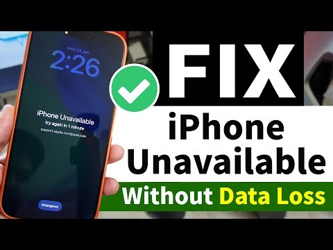 (2026) Unlock iPhone Unavailable/Security Lockout (FULL DATA RECOVER) Bypass Passcode Lock Screen