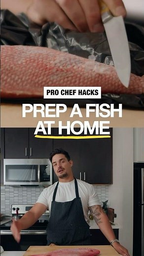 Chef’s EASY technique to prep a fish at home 🤌 #cooking #cookingclass #cookingchannel