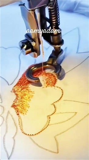 Embroidery with a regular sewing machine #normalsewingmachine #embroidery #sewingtools