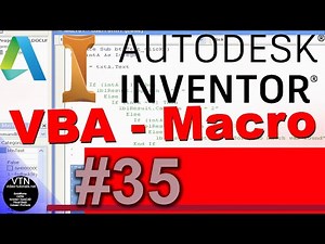 AutoDesk INVENTOR VBA 35 ( First Macro )