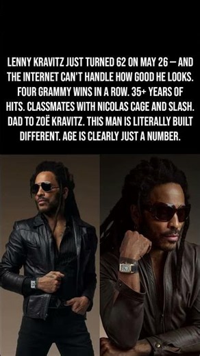 Lenny Kravitz Just Turned 62 — And He Looks Better Than Ever! 🎸🔥👑