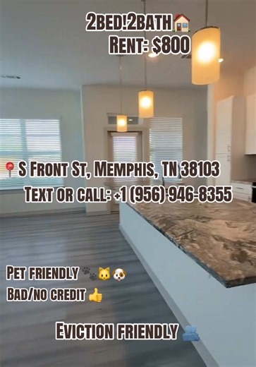 Affordable property with uplifting interiors and spacious layouts. ☎️: 1 (956) 946-8355 #memphis #property #tennessee #apartmenttour #available