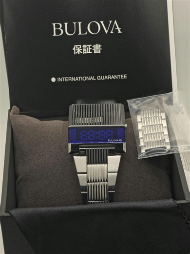 Montre numérique Bulova Computron pour hommes en acier inoxydable avec écran LED - 108 - Etsy France