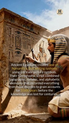 22 reactions | How could a 3,000-year-old writing system be completely lost to time? #ancienthistory #egypt #history | Historix | Facebook