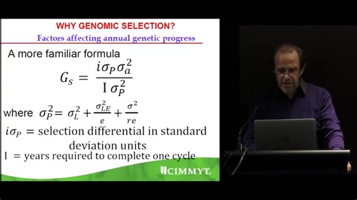全基因组选择教程--Genomic selection (GS) Session 1 - Part 1 of 2 – Jose Crossa