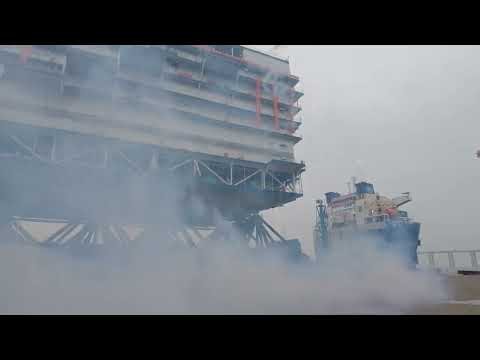 The world’s first skid-on loading of a 2,000 MW offshore converter platform!