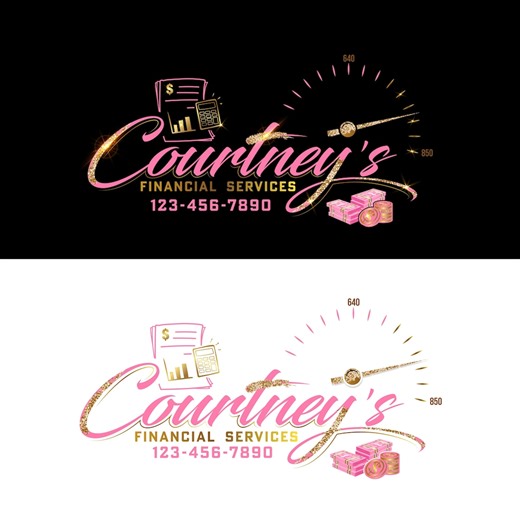 Financial Logo Design, Tax Prep & Credit Branding - Etsy