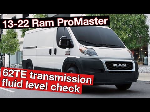 13-22 Ram ProMaster 62TE transmission fluid level check (6 speed auto)