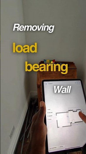 Site Inspection for Load Bearing Wall Removal using Magicplan App.