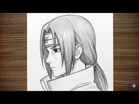 Easy Itachi Uchiha Drawing 🔥 | Anime Pencil Sketch Tutorial for Beginners (Step by Step)
