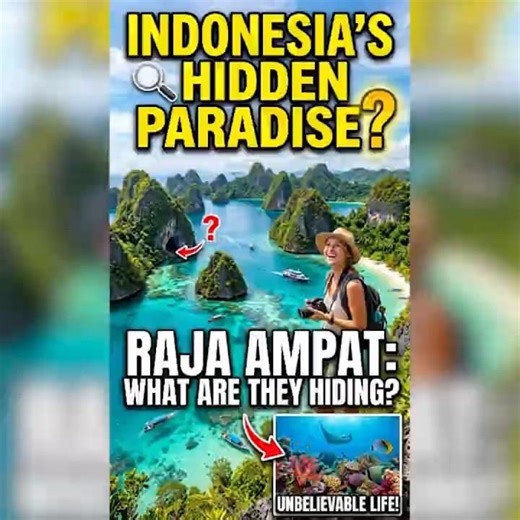 This Island Looks Like Heaven 😱 Raja Ampat’s Secret Lagoons, Coral Kingdoms, & Wild Ocean Creatures