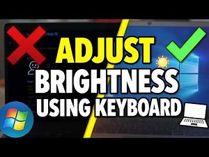 How to Adjust Brightness in Laptop Using Keyboard