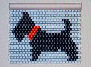 May 10 - Beading Pattern for a Scottie Dog Brooch - Brick Stitch - Etsy UK