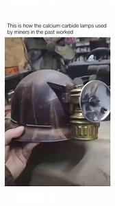 This is how the calcium carbide lamps used by miners in the past worked | Historyinmemes