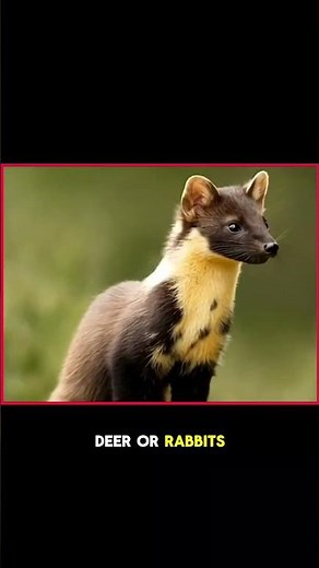 The Cute But Deadly Predator: Meet the Pine Marten! 🦦🌲 #PineMarten #WildlifeDiscovery #AnimalFacts