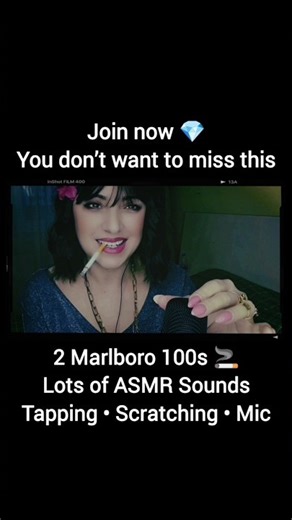 Smoking two Marlboro 100s with deep tapping and scratching ASMR sounds 🎧