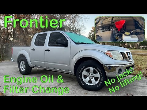 Nissan Frontier Oil Change (2005 - 2019) - No Jack Required!