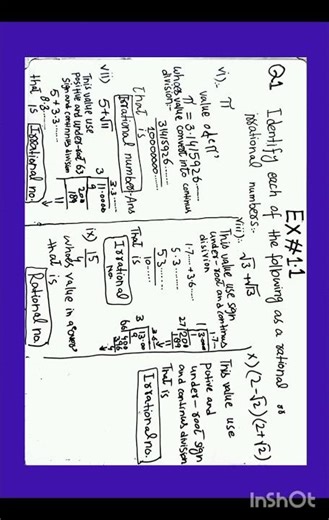 New 9th class Math exercise 1.1 question 1 part vi,vii,viii,ix,x