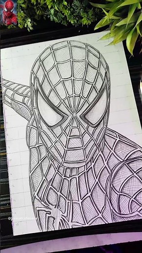 How To Draw Spider-Man 🔥, Marvel Charecter Drawing #shorts #spiderman #drawing #marvel #art
