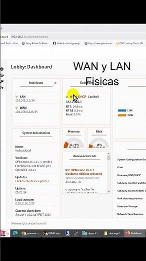This is how OPNsense looks virtualized in Proxmox