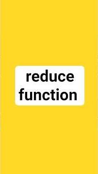 reduce function #python #coding #challenge