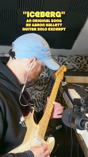 Tracking a Guitar Solo for my Original Song "Iceberg" #guitar