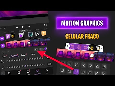 Como usar o Motion Ninja - Editor video e Motion Graphics para celular Fraco [Tutorial]