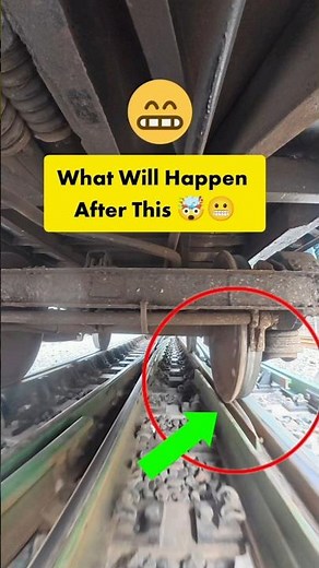 How, Train goes to different Line 🫠🤯 #train #railtrack #railway #shortsfeed #Trainwheel #trackchange