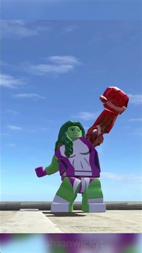 She-Hulk Transforms into RED HULK - LEGO Marvel Super Heroes #shorts