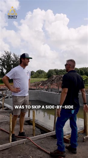 Some ideas sound great… until your builder steps in. 😅 When Cleetus McFarland first saw the plans for his Chevrolet logo pool, he had one more “upgrade” in mind - a side-by-side skip right across the water. That was before Casey worked a little design magic… and placed the house exactly where the launch path would be. Accident? We doubt it. Will it ever happen anyway? If you know Cleetus, you know better than to say no. Hear the full story and take the complete property tour with Cleetus and Ky