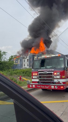 Old video from C Shift Hotel fire! | Channelview Fire Department