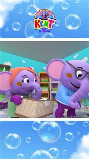 🧺 Laundry Song - Tidy Habits Rhyme #shorts #kidssong #nurseryrhymes #kenttheelephant