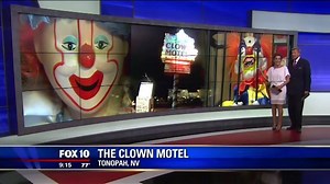 #ICYMI: Standing next to a 100-year-old cemetery, the Clown Motel is known as one of the scariest motels in the West. Some people say clown-shaped figures pass by their windows at night. Would you stay here? | FOX 10 Phoenix