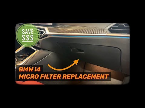 BMW i4 How To Replace Micro Filter/ AC Filter/ Cabin Air Filter 2022 - 2025