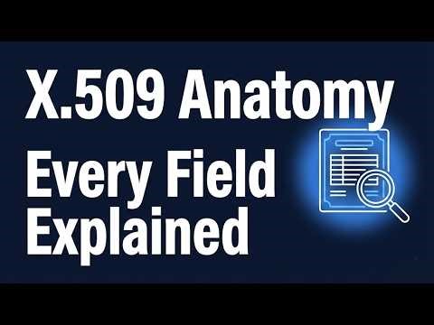 Certificate Anatomy - Every X.509 Field Explained