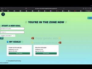 Goal Getters: CS50 Final Project 2025 Full Video
