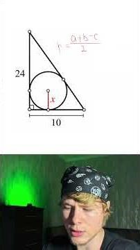 Radius of an inscribed circle #maths #solvingequations #math #cube #ball #circle #power #logarithm