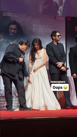 OMG!😱 Rakesh Bedi stepped on Sara Arjun’s saree🫢|#Dhurandhar|The Unseen Shorts 2.0 #saraarjun