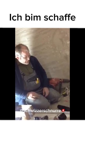 Schwizzer Schnurre | Wem gahts glich?🙄 #schwizzerschnurre #swissmeme #swissmemes #fürdich #schaffe #schwiz #schweiz #baustelle #arbeit #lustig #zürich #bern #basel | Instagram