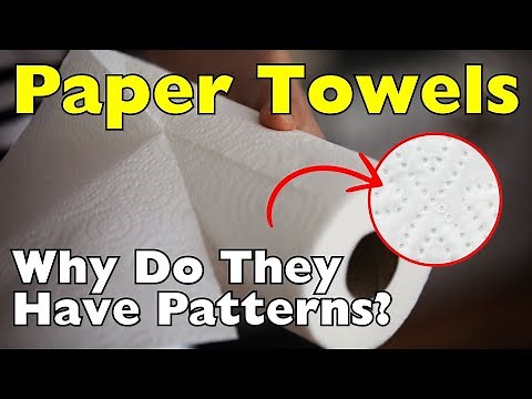 Why Do Paper Towels Have Tiny Embossed Patterns?