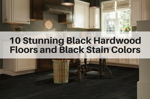 10 Stunning Black Hardwood Floors and Black Stain Colors
