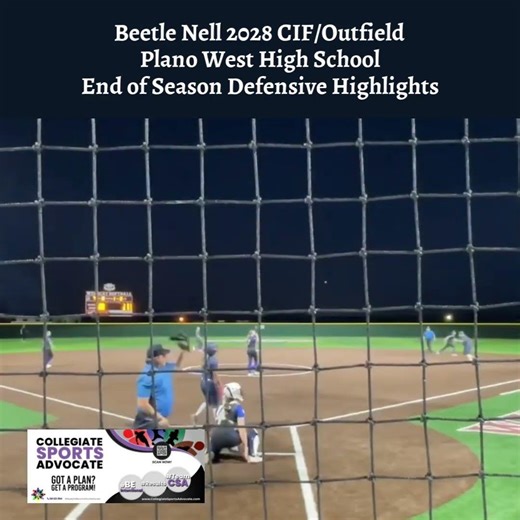 Beetle Nell 2028 CIF/Outfield Plano West High School End of Season Defensive Highlights